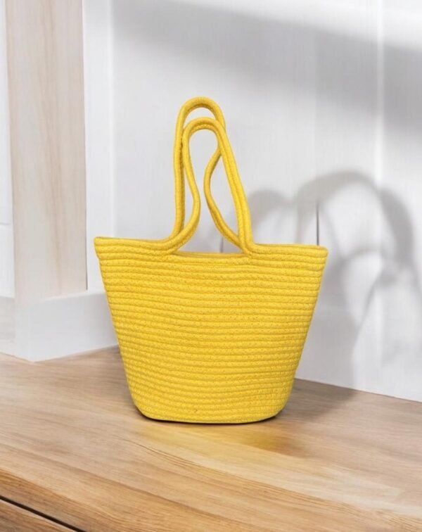 Cotton Dori Bag With Handle Yellow