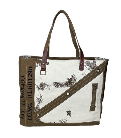 Mona B - Extra Large Canvas Handbag for Women | Zipper Extra Spacious Tote Weekender Bag for Grocery Shopping, Travel | Shoulder Bags for Women (Dune Brown)