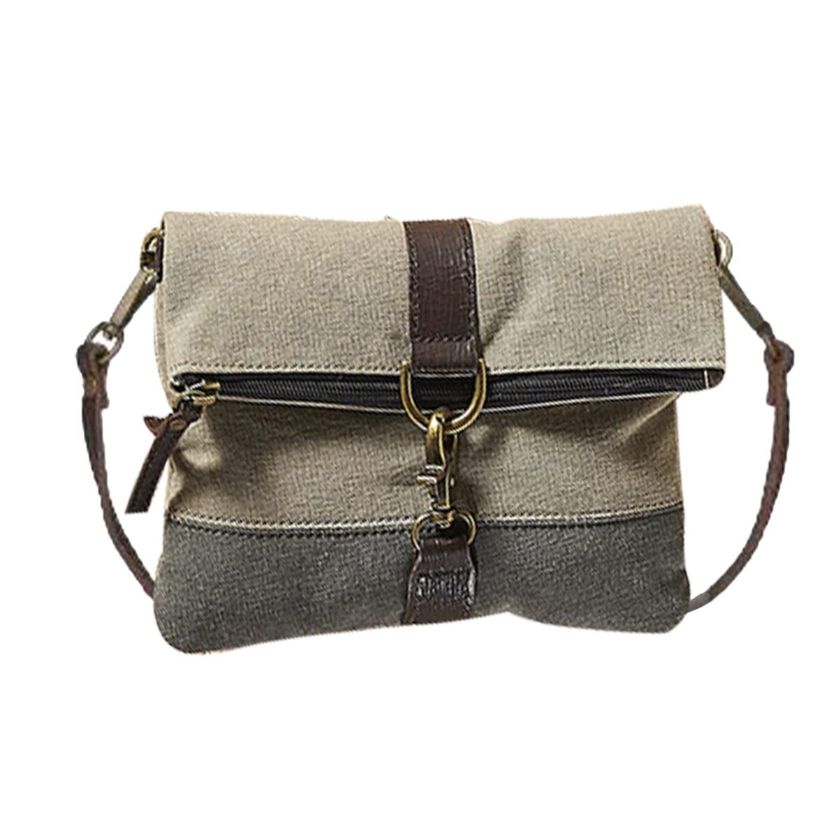 Mona B - Women's Finley Canvas Recycled Crossbody Bag
