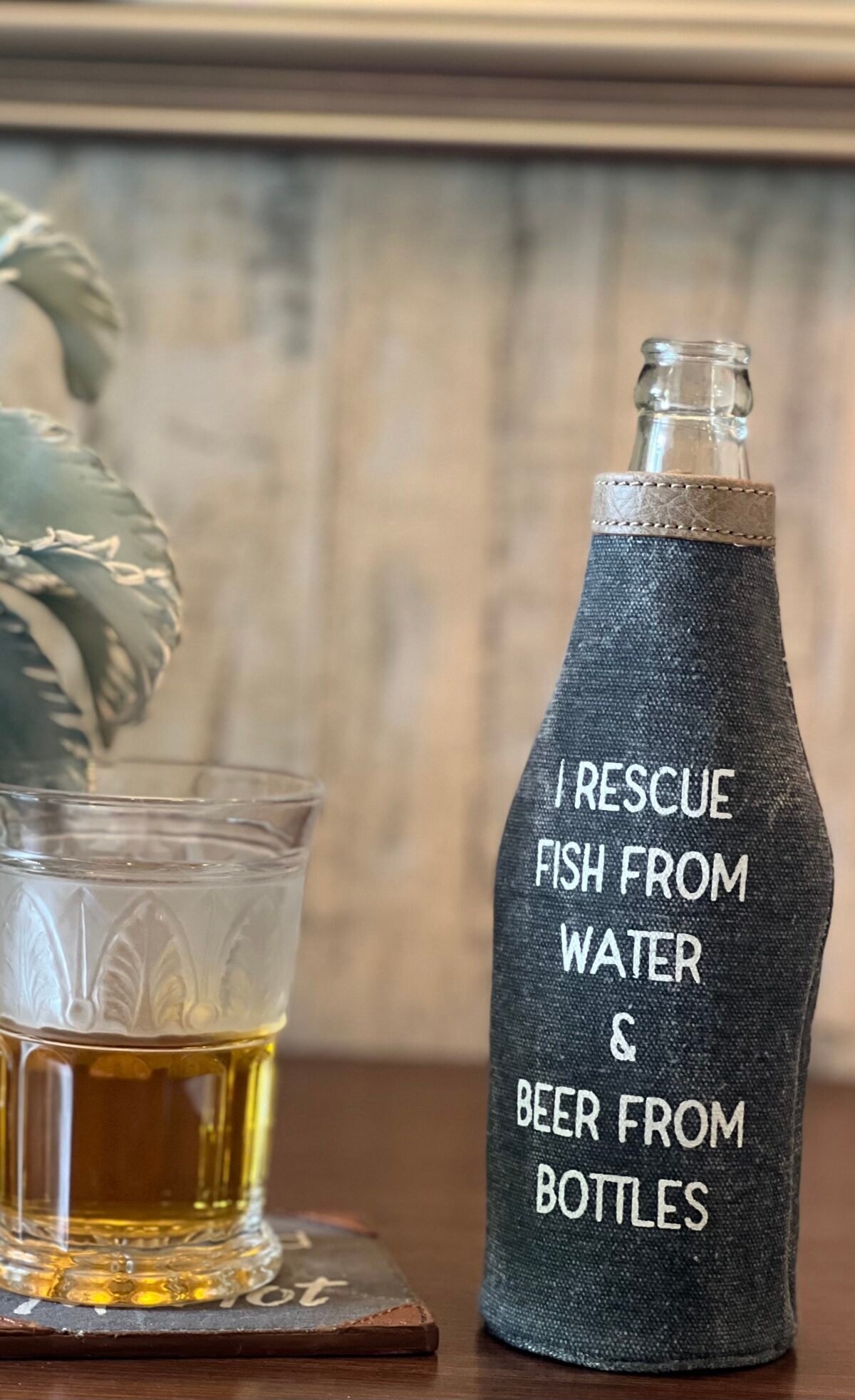 Pint Beer Bottle Covers with Stylish Printing for Men and Women (Rescued)