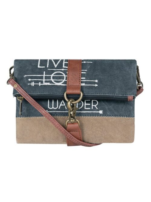 Mona B - Finley Canvas Bag Recycled Sling Bag For Women and Girls (Black)