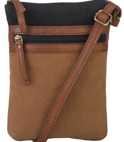 Mona B - Canvas Small Messenger Crossbody Vintage Sling Bag with Stylish Design for Women