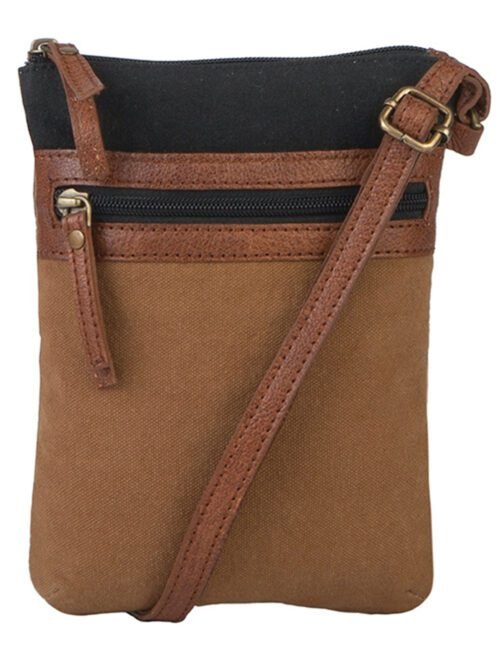 Mona B - Canvas Small Messenger Crossbody Vintage Sling Bag with Stylish Design for Women