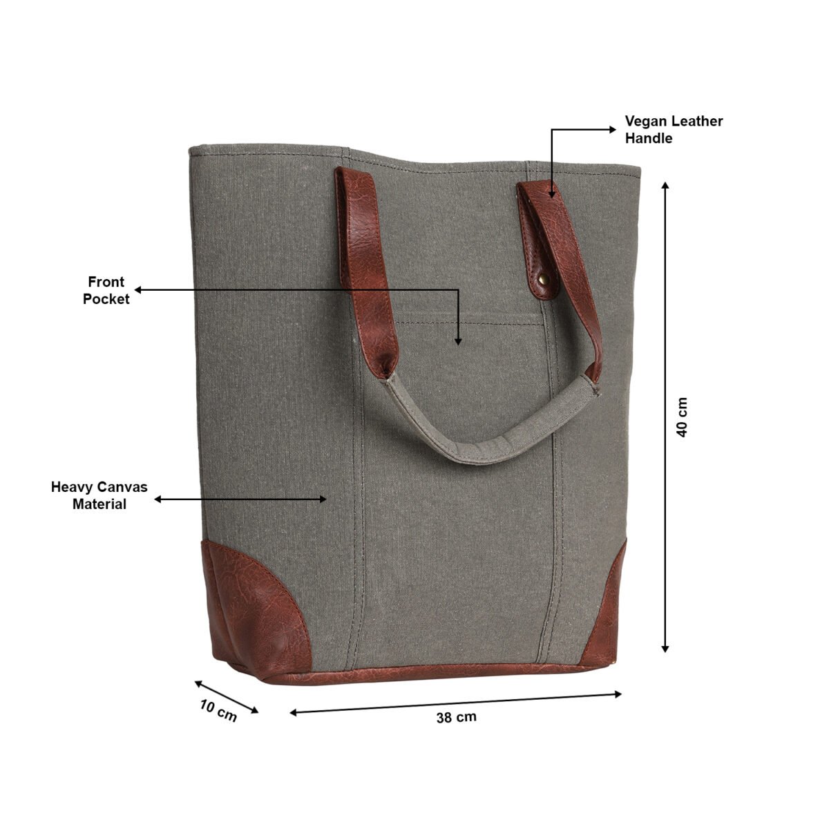 Cleveland Tote Handbag for Women - Grey
