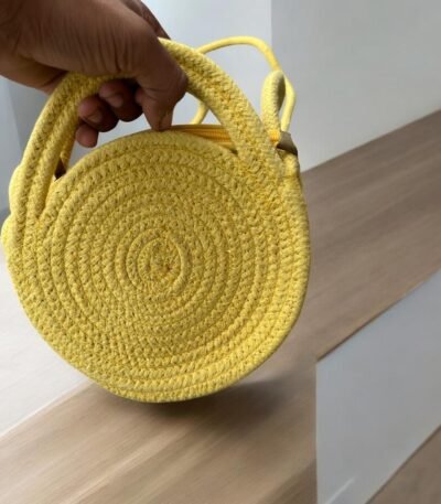 Yellow Cotton Dori Bag