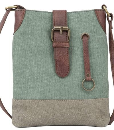 Mona B - 100% Cotton Canvas Small Messenger Multicolor Crossbody Vintage Sling Bag with Stylish Design for Women