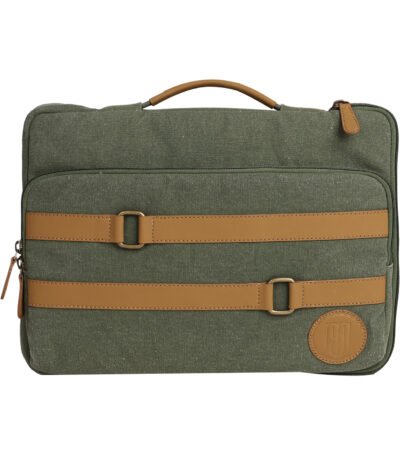 Mona B - Essentials Laptop Bag Sleeve Case Cover Pouch with Handle for 14 Inch Laptop for Men & Women, Padded Laptop Compartment, Premium Zipper Closure, Water Repellent Canvas Fabric: Delta