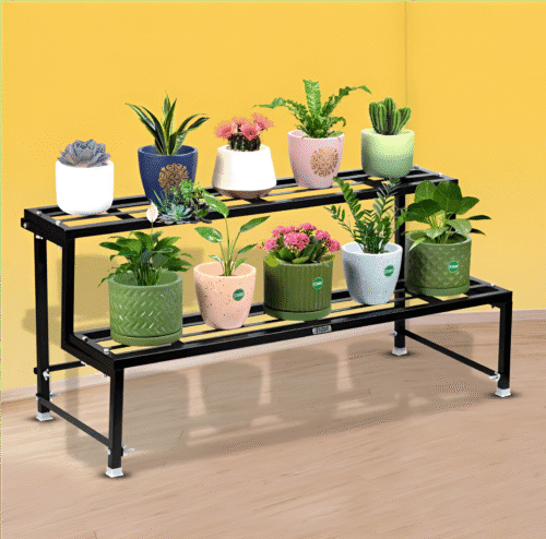 2-Tier Metal Planter Stand