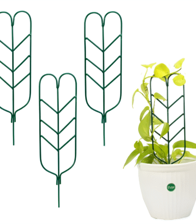 Leaf-Shaped Metal Trellis Set