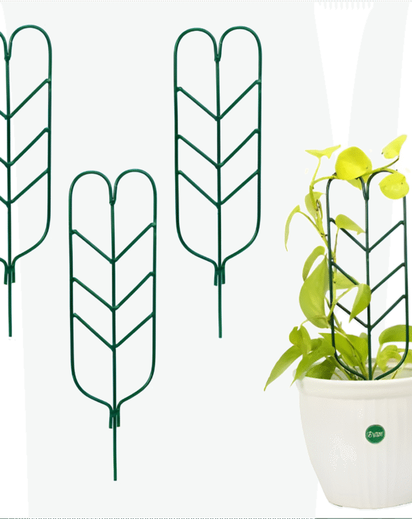 Leaf-Shaped Metal Trellis Set