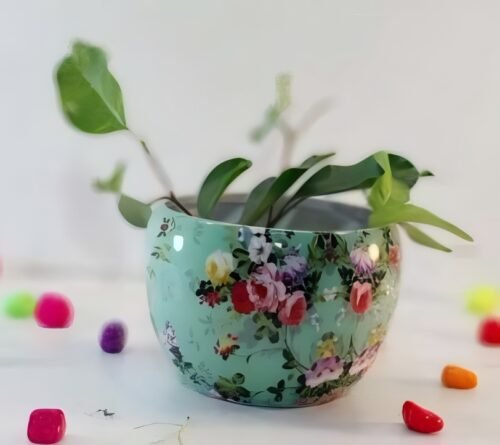 Printed Metal Plant Pots