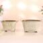 Oval Dotted Metal Planters