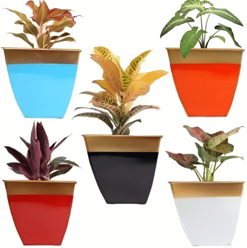 Multicolor Tapered Planter