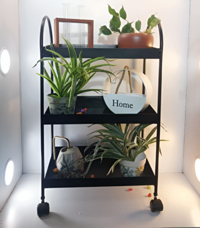 3-Tier Metal Moving Rack