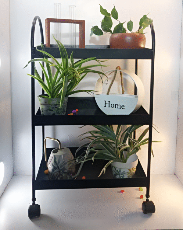 3-Tier Metal Moving Rack