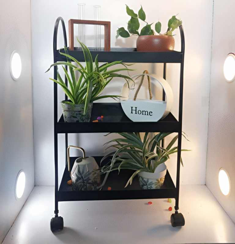 3-Tier Metal Moving Rack
