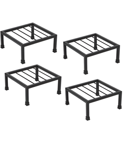 Square Black Metal Pot Stand
