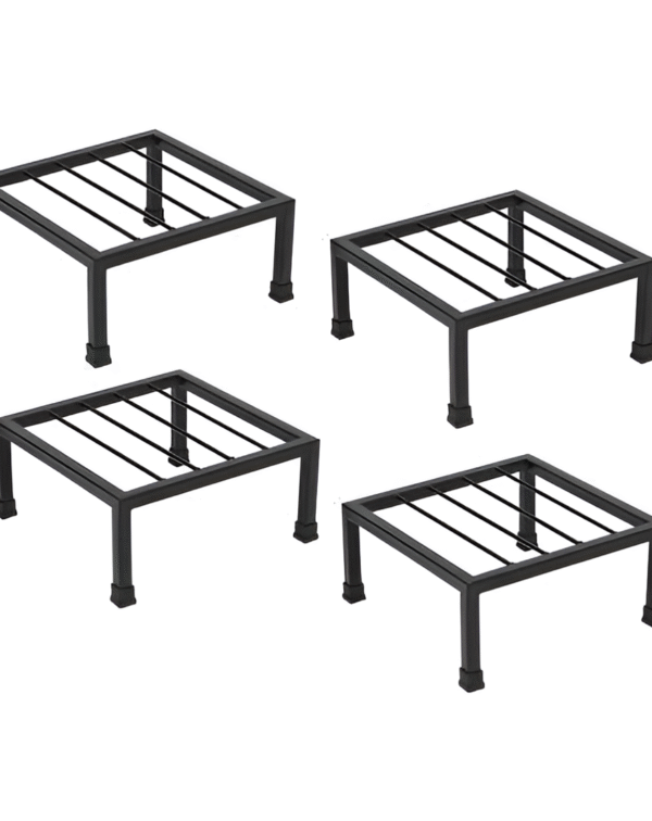 Square Black Metal Pot Stand