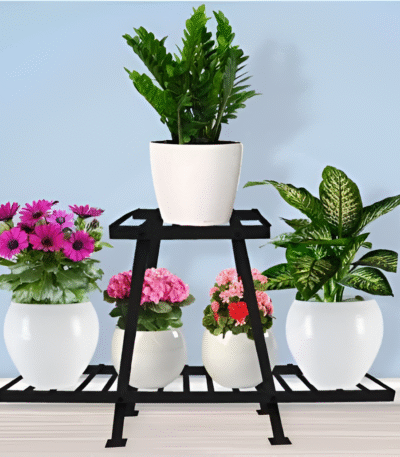 Tri-Level A-Frame Metal Planter Stand