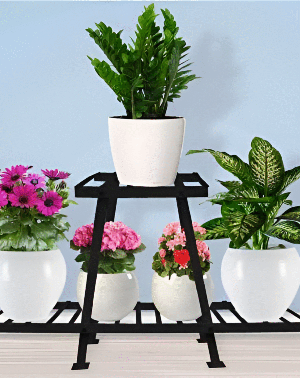 Tri-Level A-Frame Metal Planter Stand