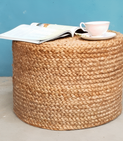 jute pouffe