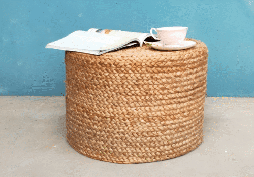 jute pouffe