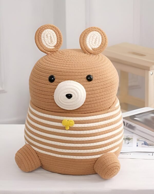 Bear Face Cotton Storage Basket