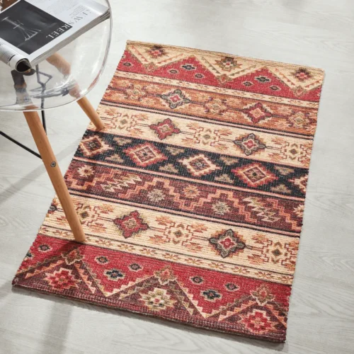 Colorful patterned floor carpet