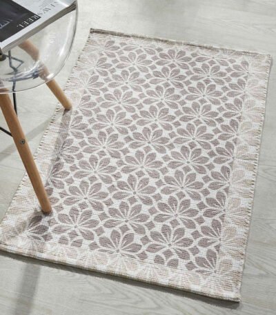 Printed Dhurrie Carpet Rug Floral Floor Mat