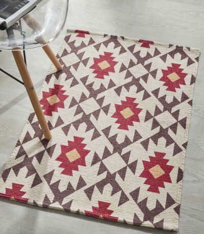 Printed Vintage Dhurrie Carpet
