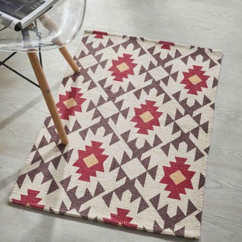 Printed Vintage Dhurrie Carpet