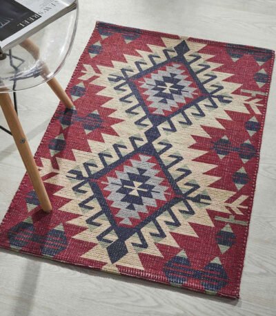 Printed-Vintage-Dhurrie-red